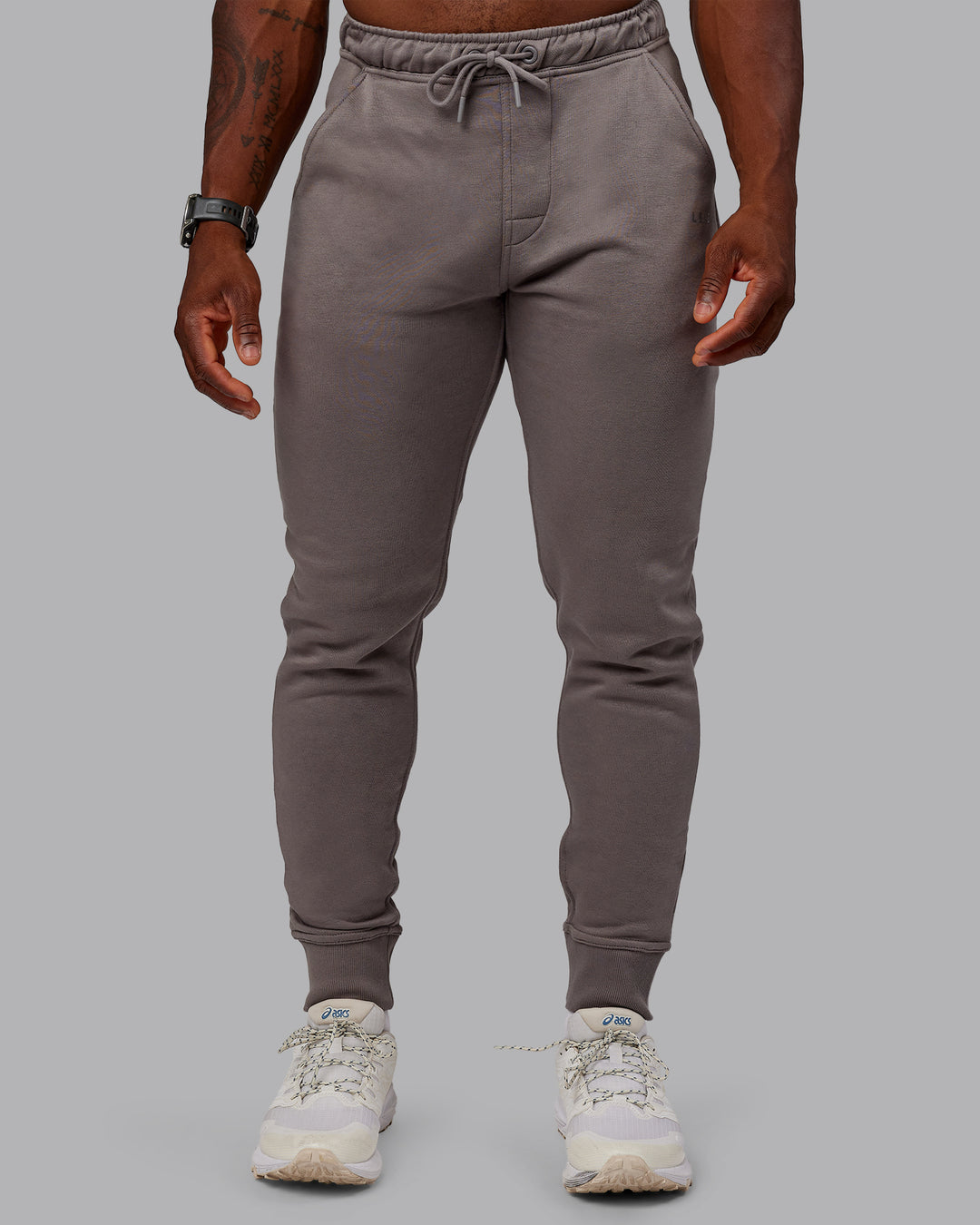 Man wearing Terry Track Pants - Storm Front