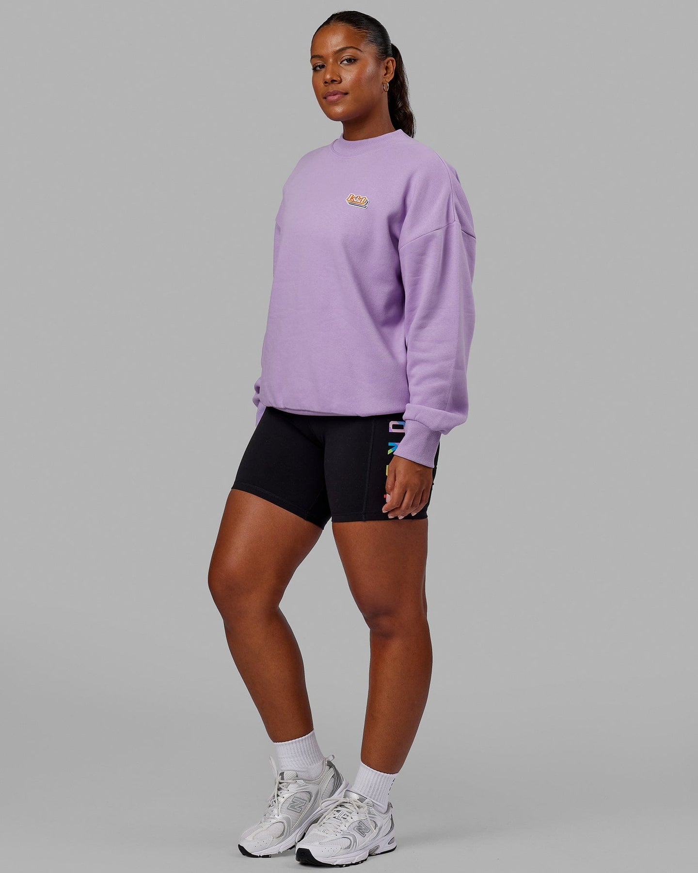 Oversized cheap lilac sweatshirt