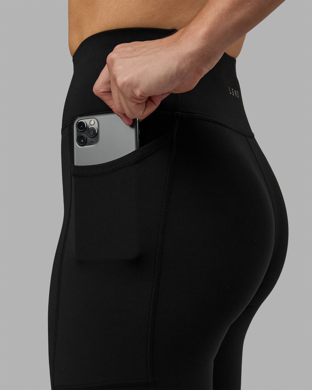 Women Wearing Rep 3/4 Length Tight - Black-White