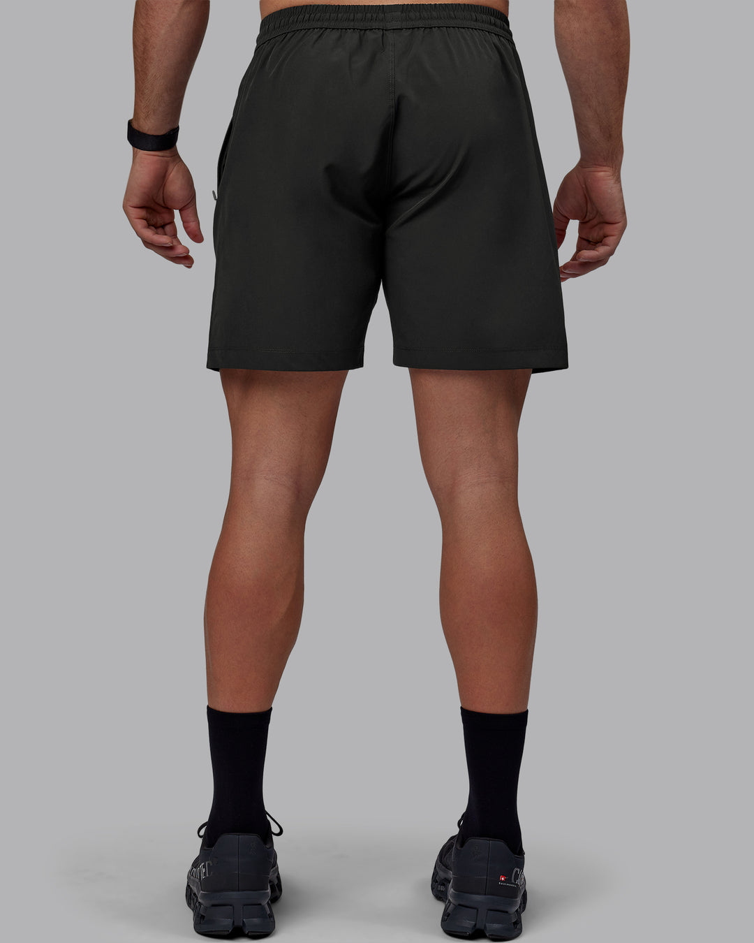 Man wearing Rep 7&quot; Performance Shorts - Pirate Black