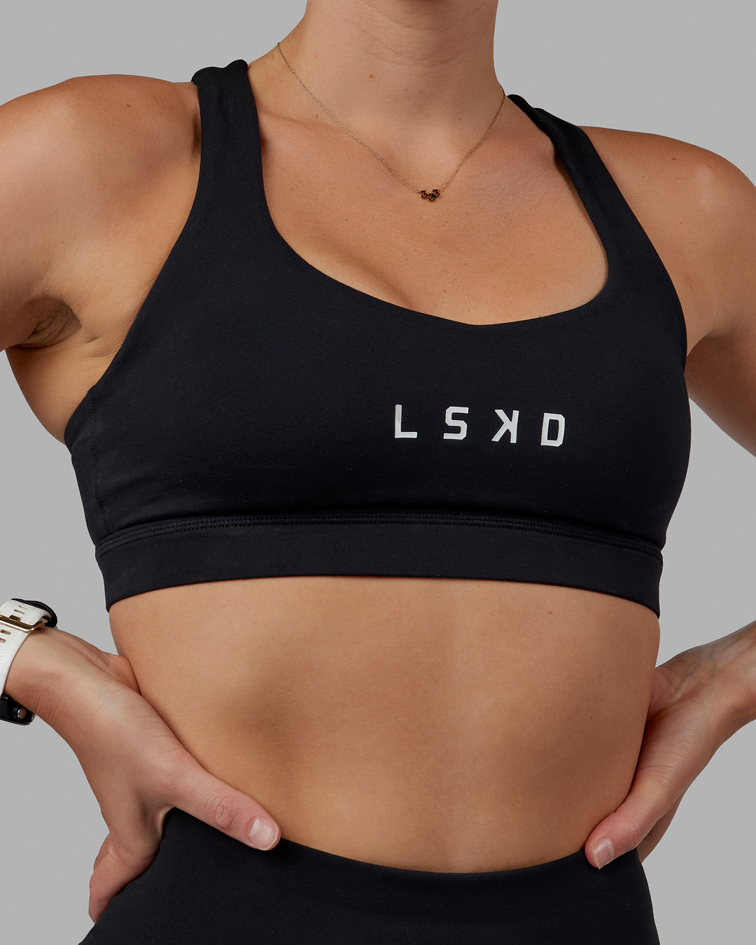 Rep Sports Bra - Black-White