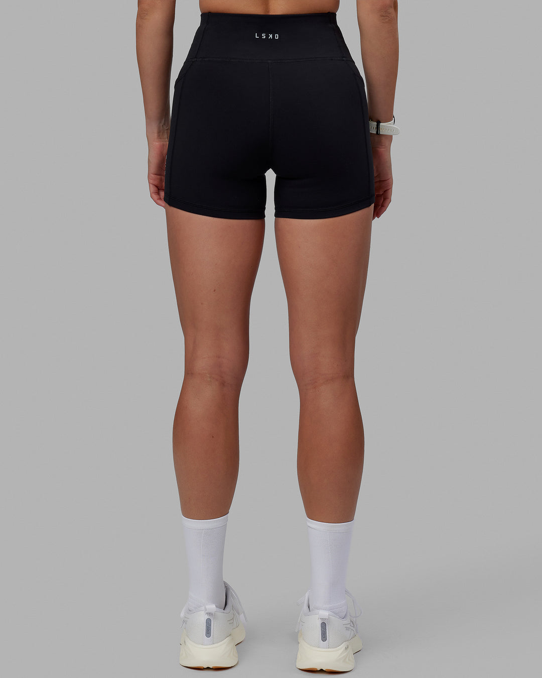 Women Wearing Rep X-Short Tights - Black-White