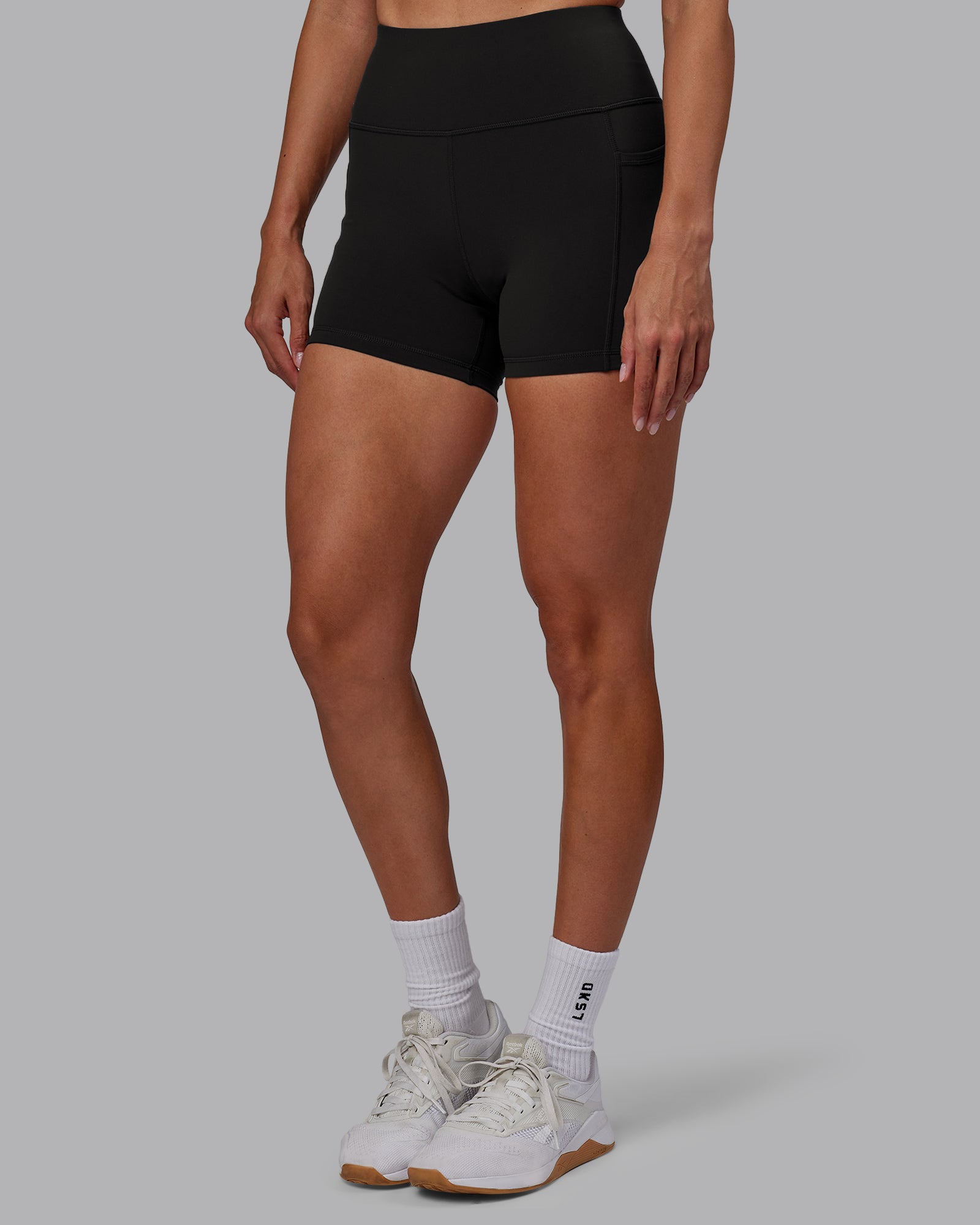 Rep X-Short Tights - Pirate Black-White | LSKD