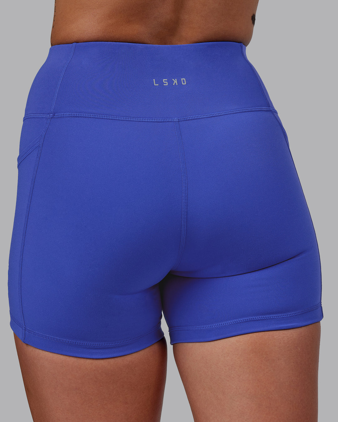 Women Wearing Rep X-Short Tight - Power Cobalt-White