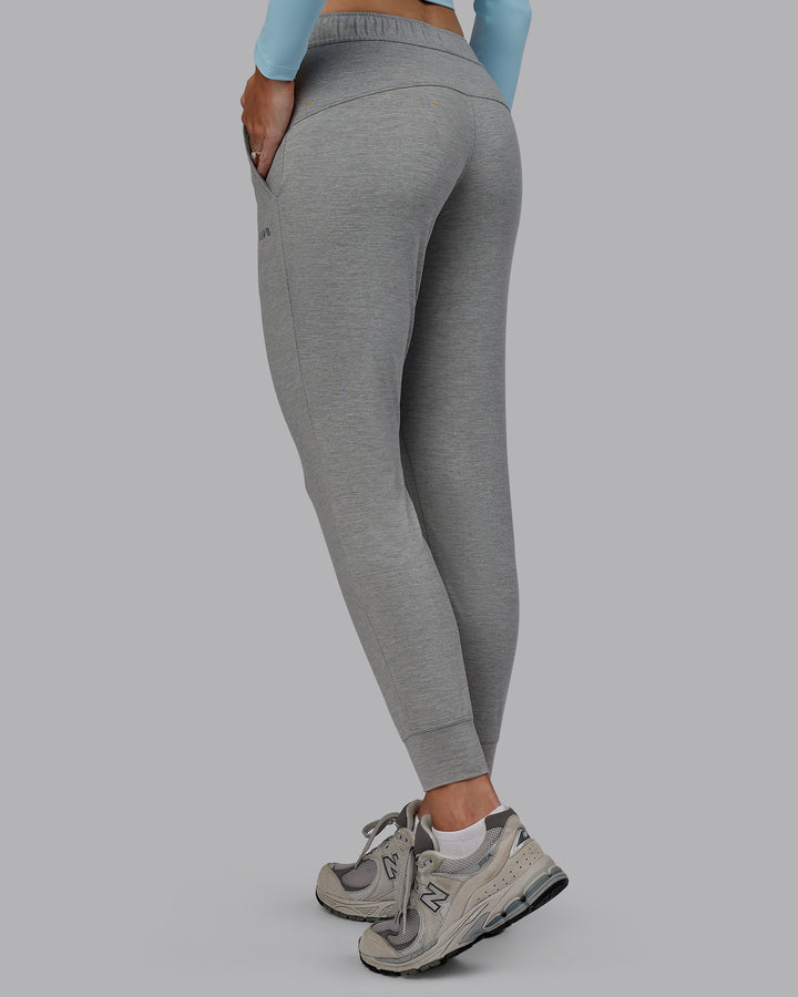 Women Wearing Restore CloudFLX Joggers - Light Grey Marl
