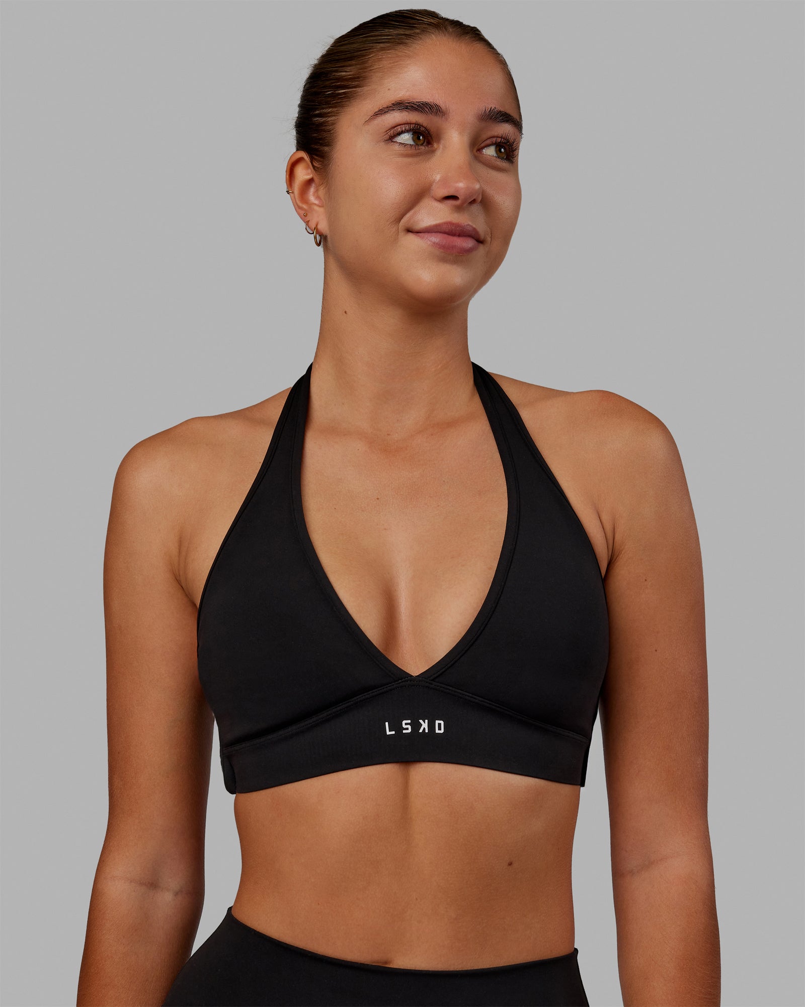 Halter neck sports bra online