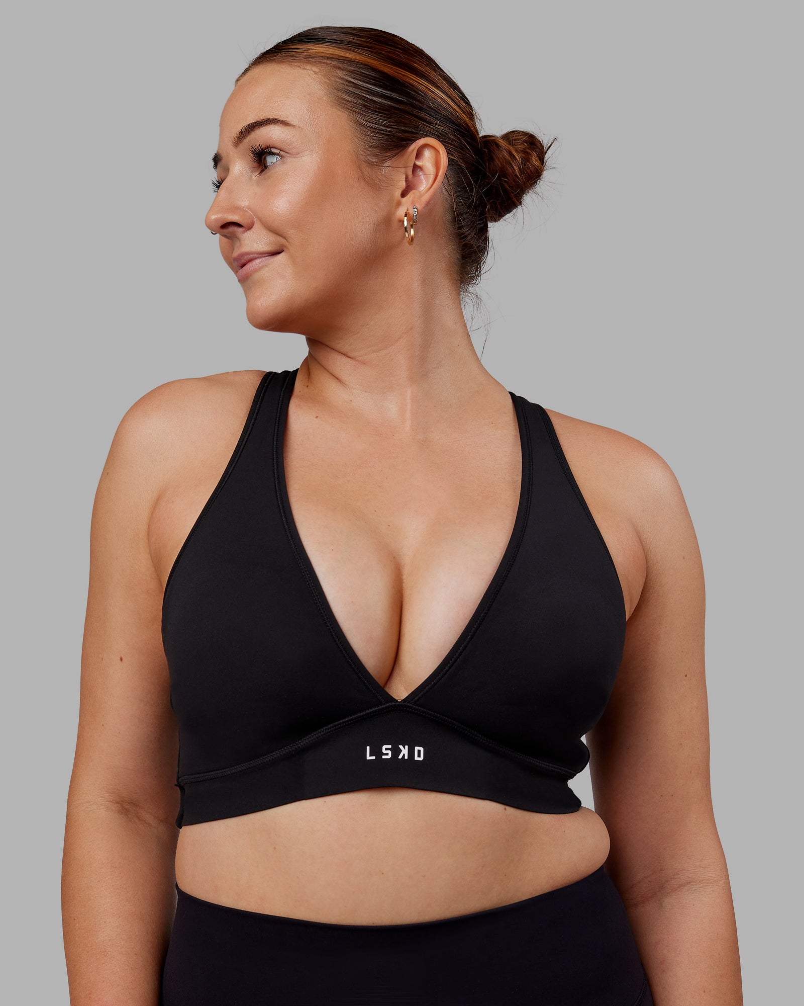 Stamina Sports Bra D DD E Black LSKD