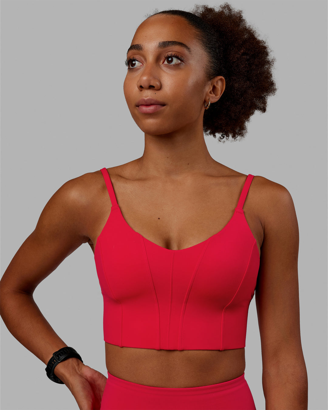 Women wearing Streamline Bra - Scarlet