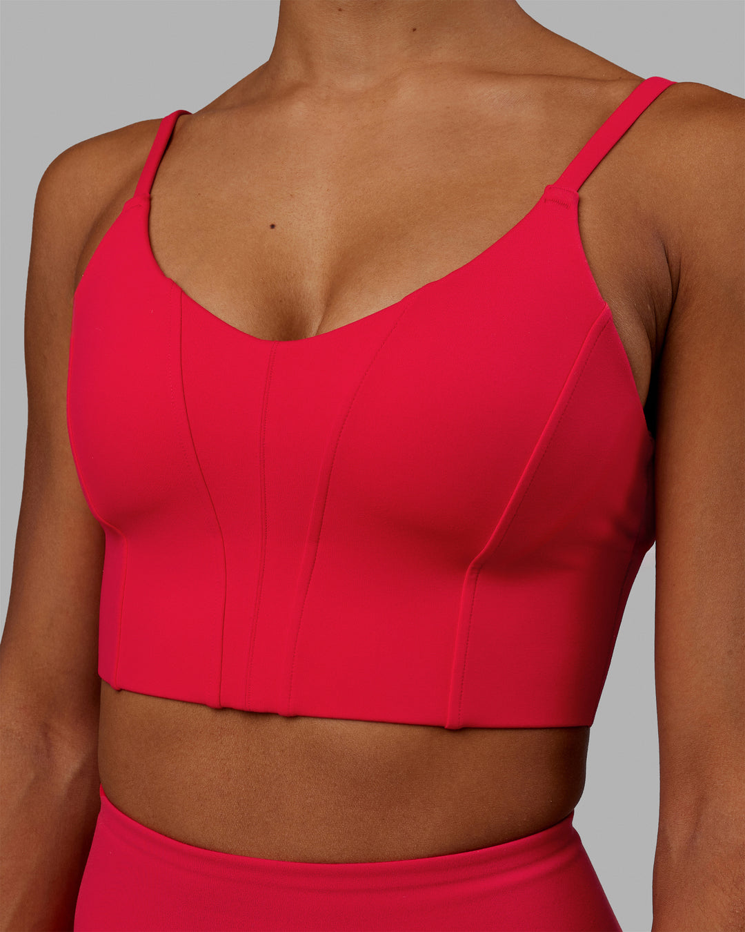 Women Wearing Streamline Bra - Scarlet