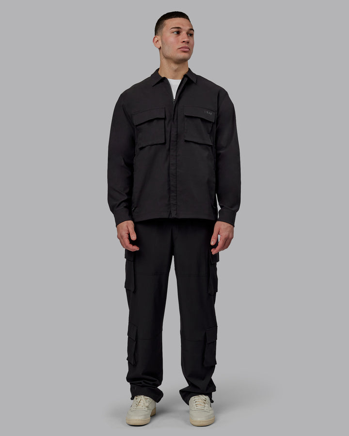 Man wearing Street-Tech Jacket - Black
