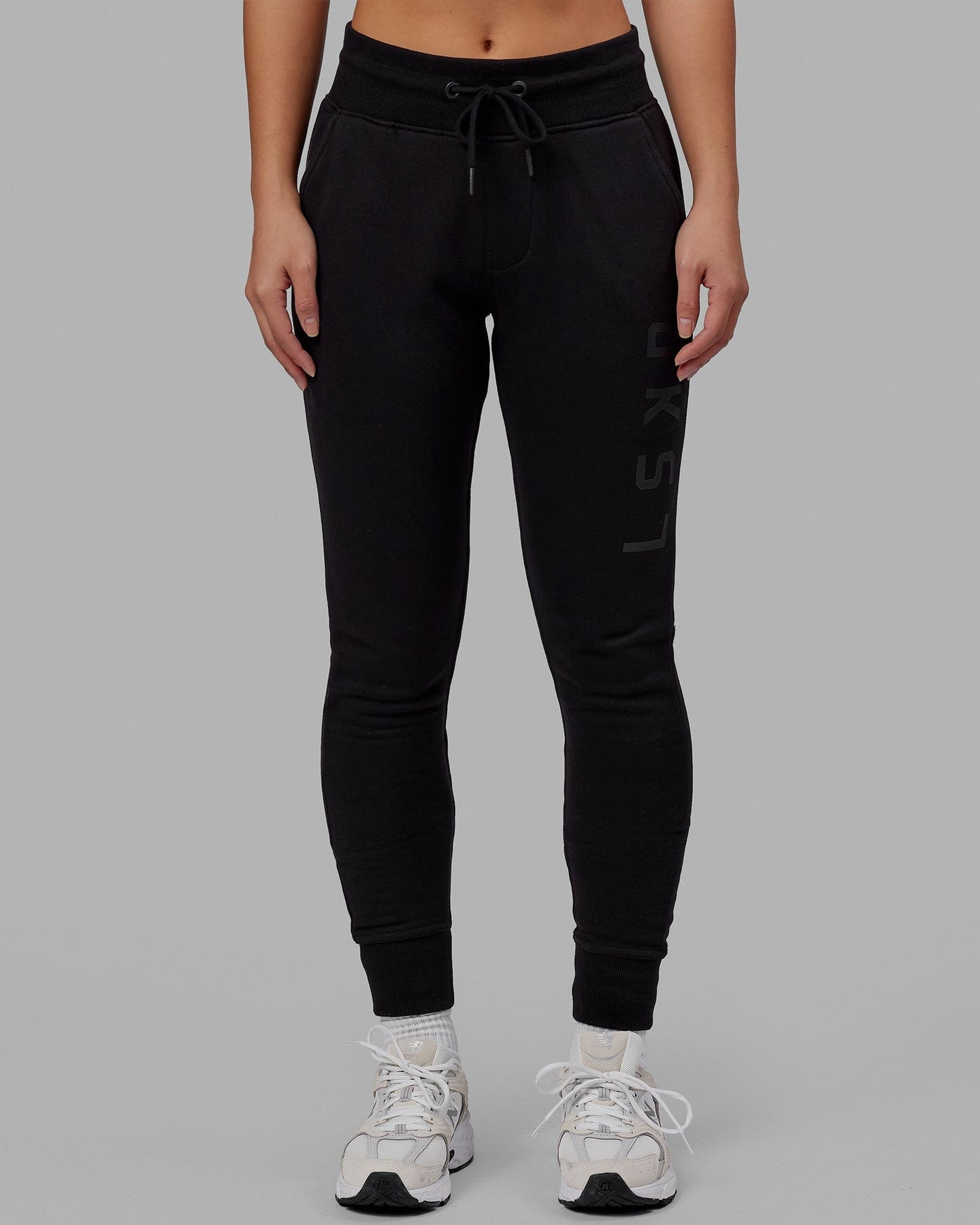 Unisex Structure Track Pants - Black-Black | LSKD