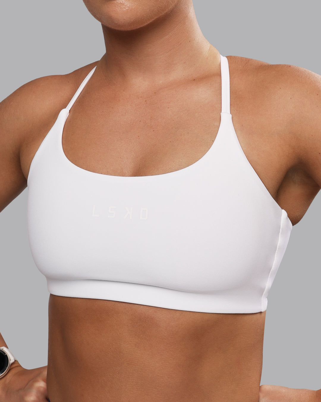 Twist Sports Bra - White