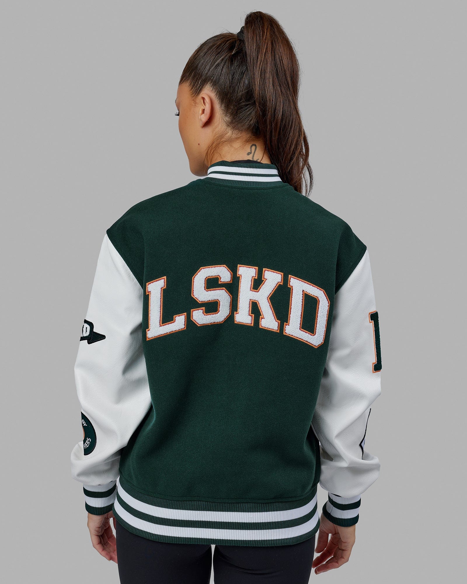 Varsity bomber jacket hot sale