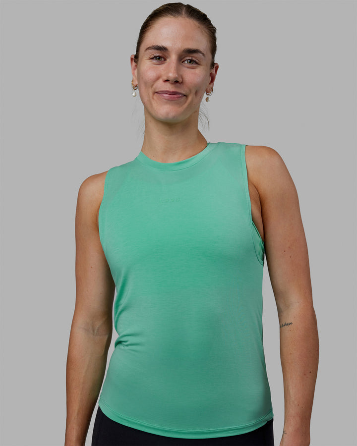 Woman wearing Vital Training Tank - Cockatoo