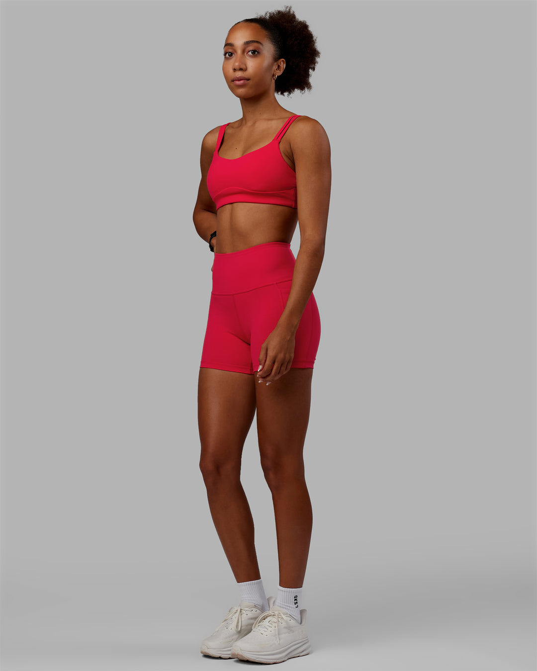 Women Wearing Vogue Sports Bra - Scarlet