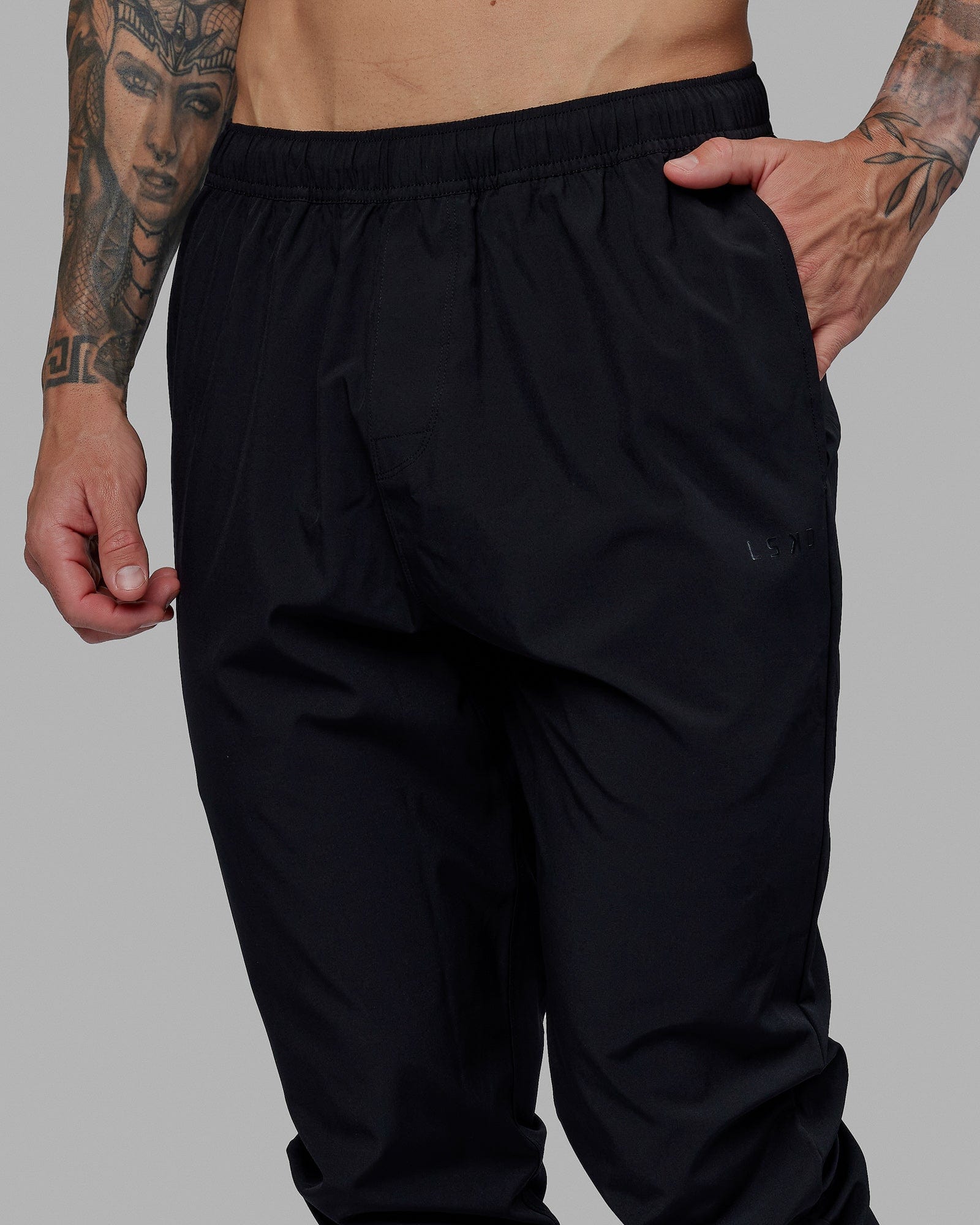 Warm Up Zip Cuff Performance Jogger - Black | LSKD