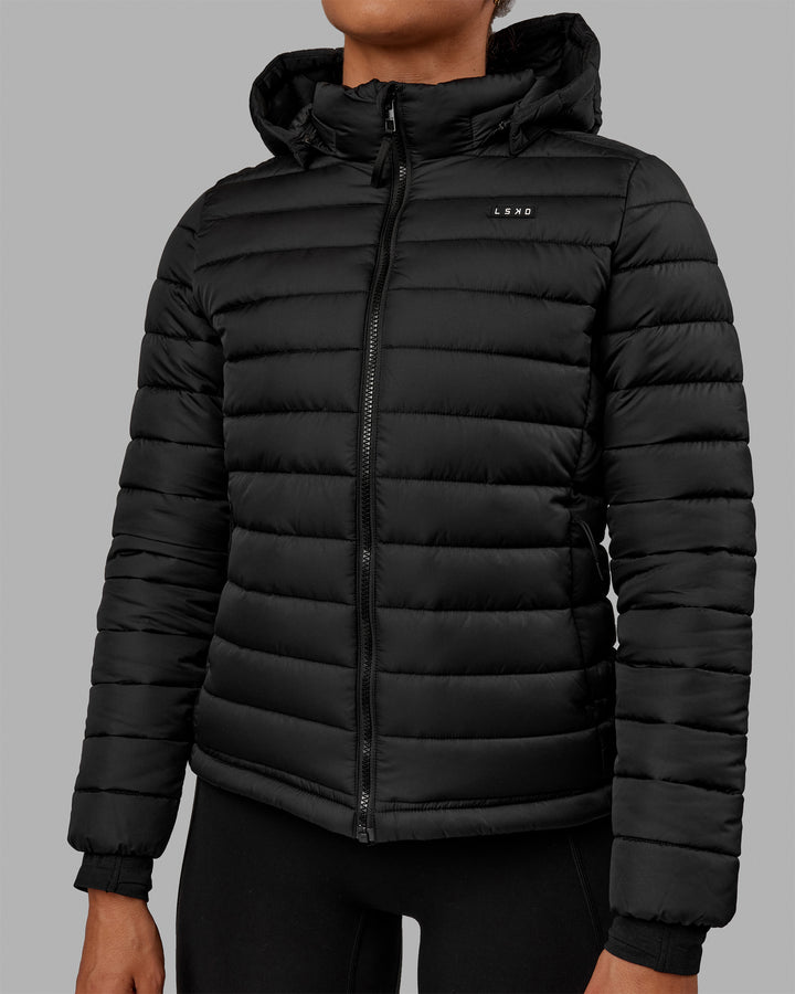 Woman wearing All-day Puffer Jacket - Black
