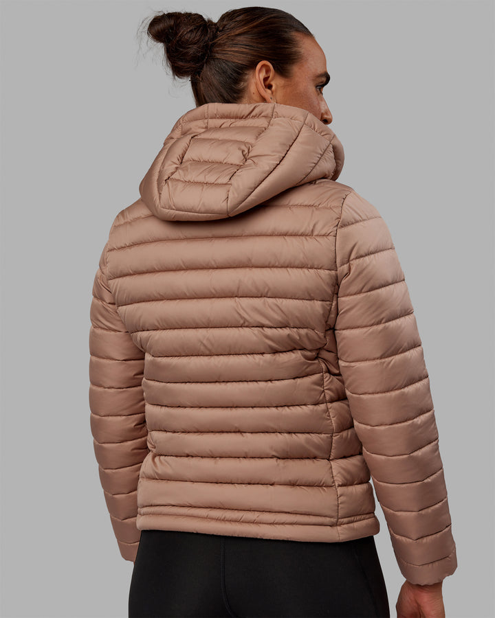 Woman wearing All Day Puffer Jacket - Desert
