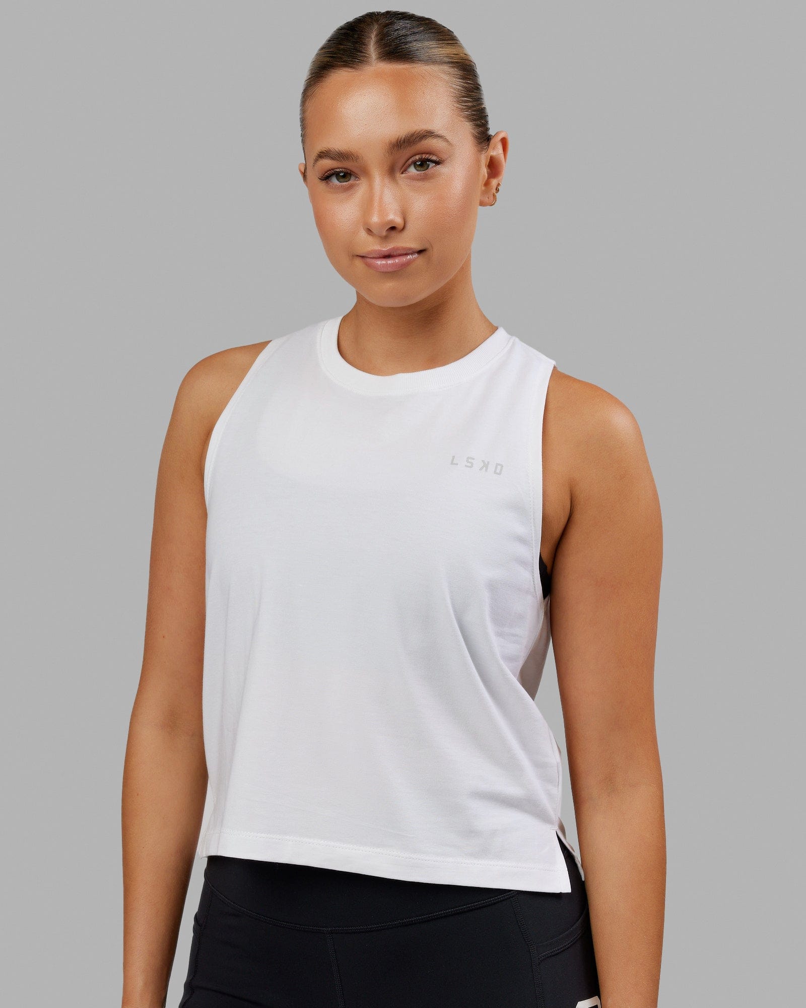 Womens Deluxe PimaFLX Tank - White | LSKD