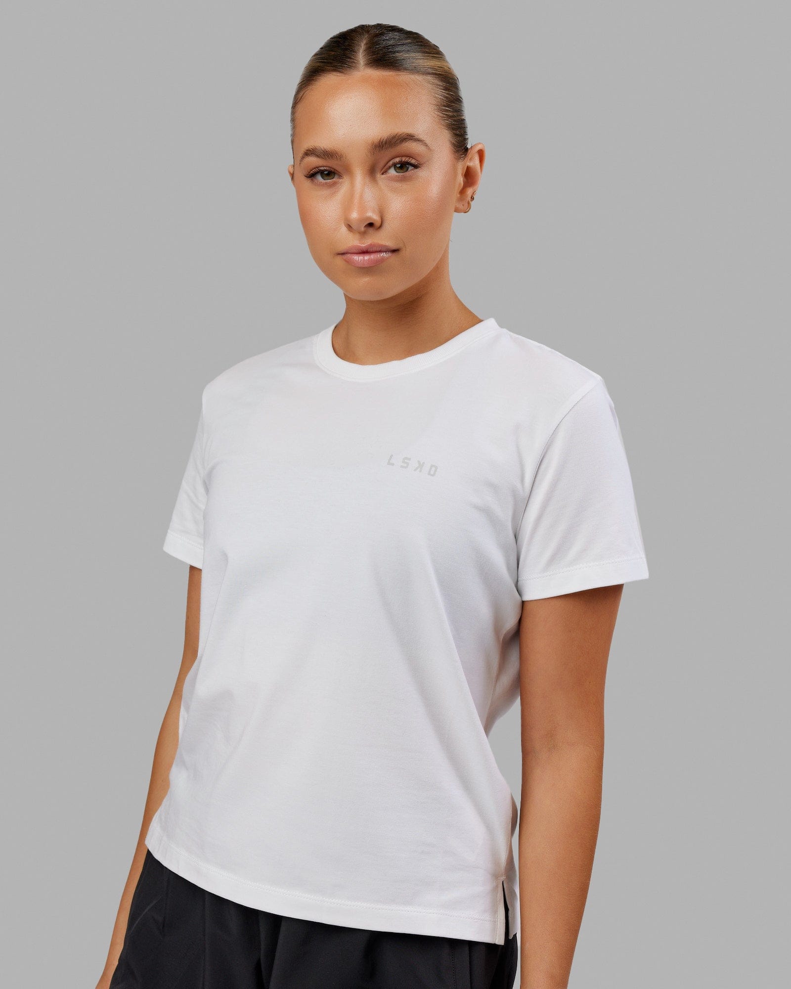 Womens Deluxe PimaFLX Tee - White | LSKD