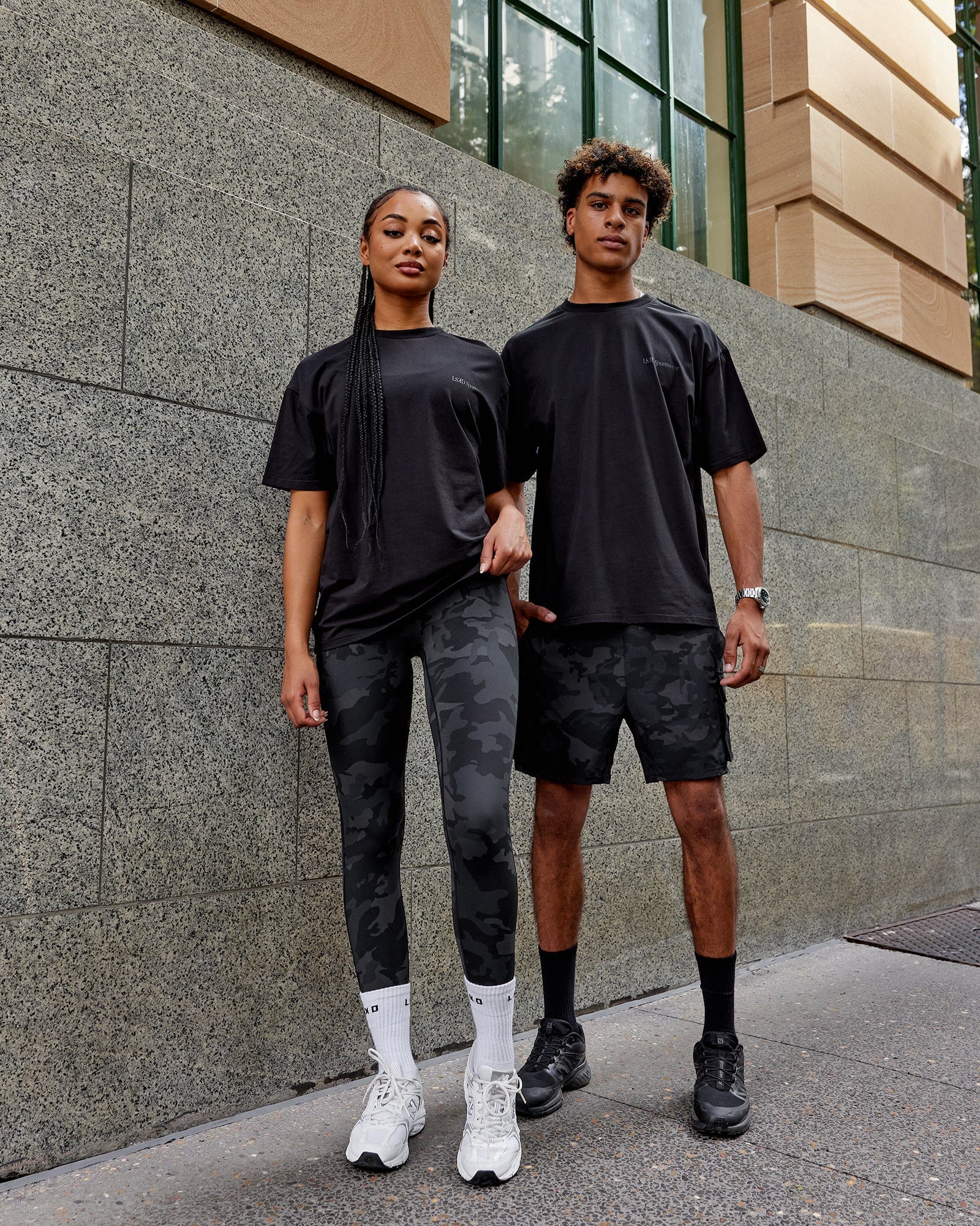 Unisex Motion FLXCotton Tee Oversize - Black-Black – LSKD