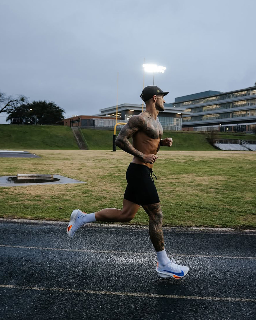 Man wearing Race Day Short Tight 8&quot; in Black | Size:S