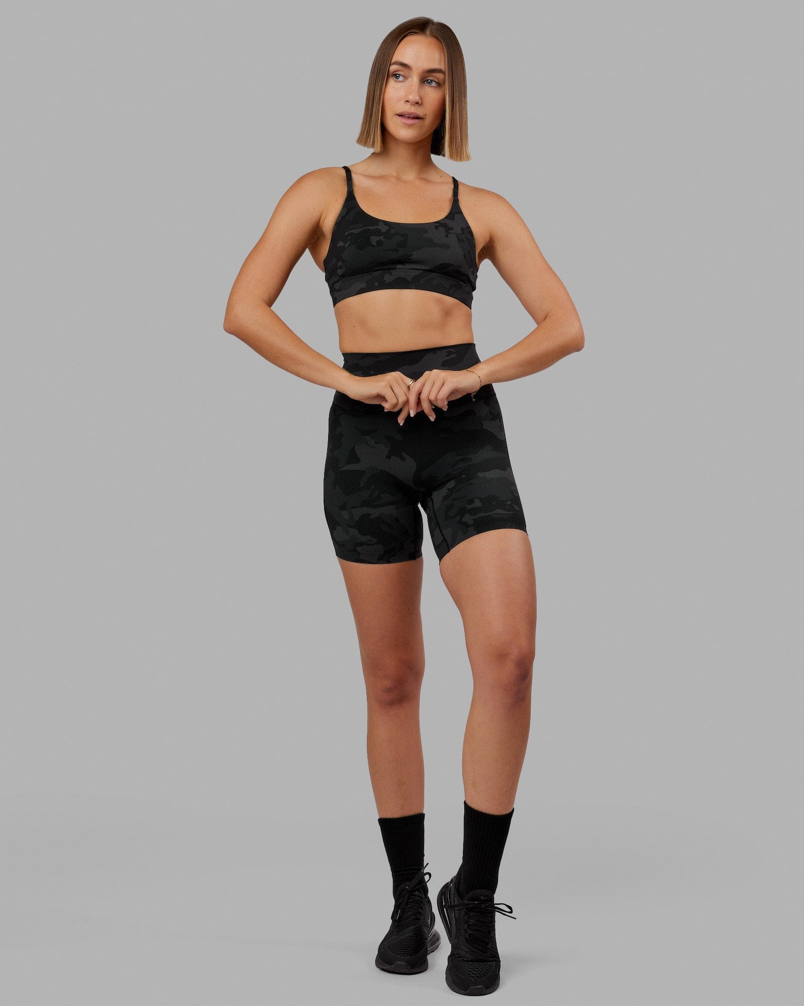 Skin tight black on sale shorts