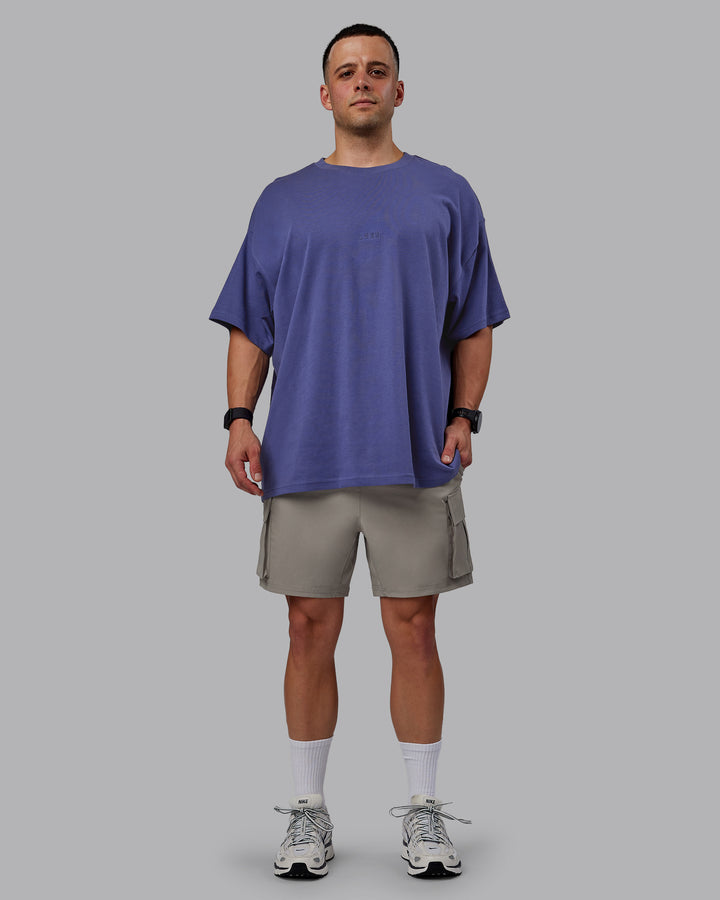 Man wearing Energy Stretch Performance Cargo Shorts - Elephant
