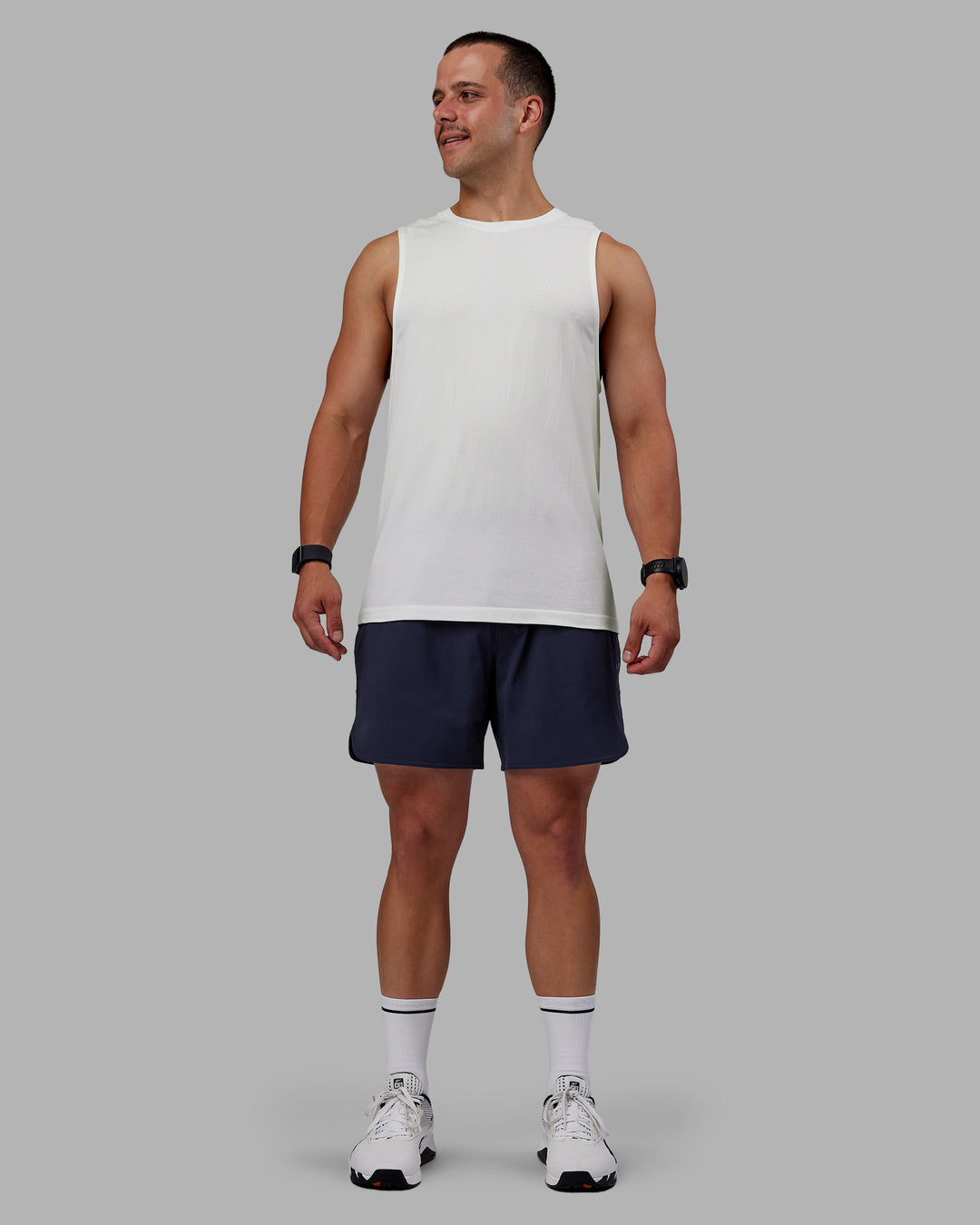 Man wearing Lift 6&quot; Performance Shorts - Future Navy