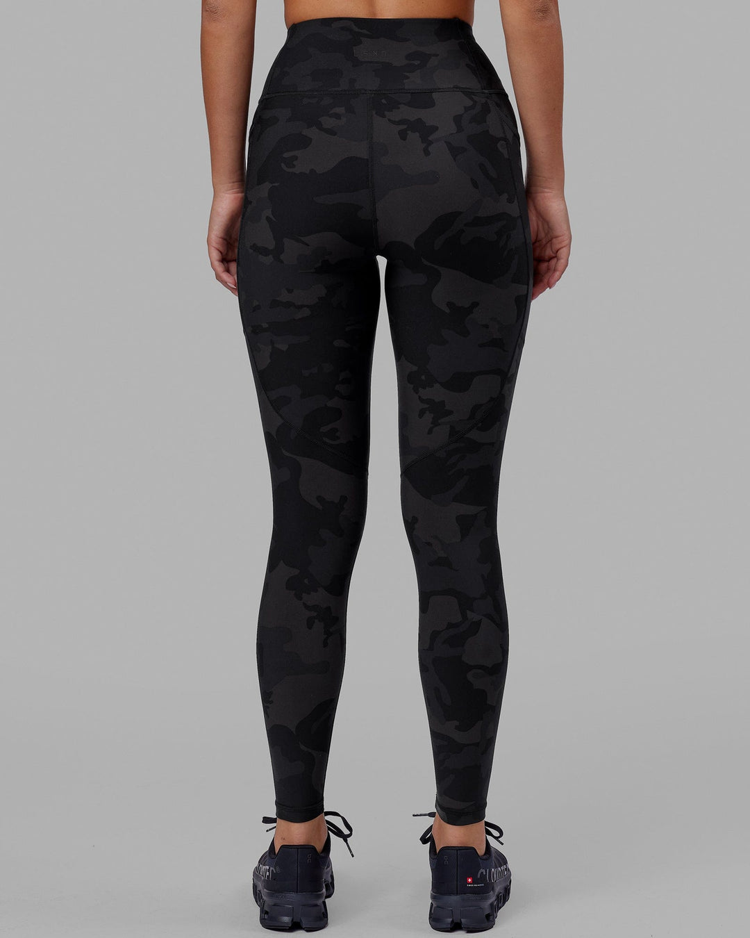 Woman wearing Rep Full Length - Black-Camo