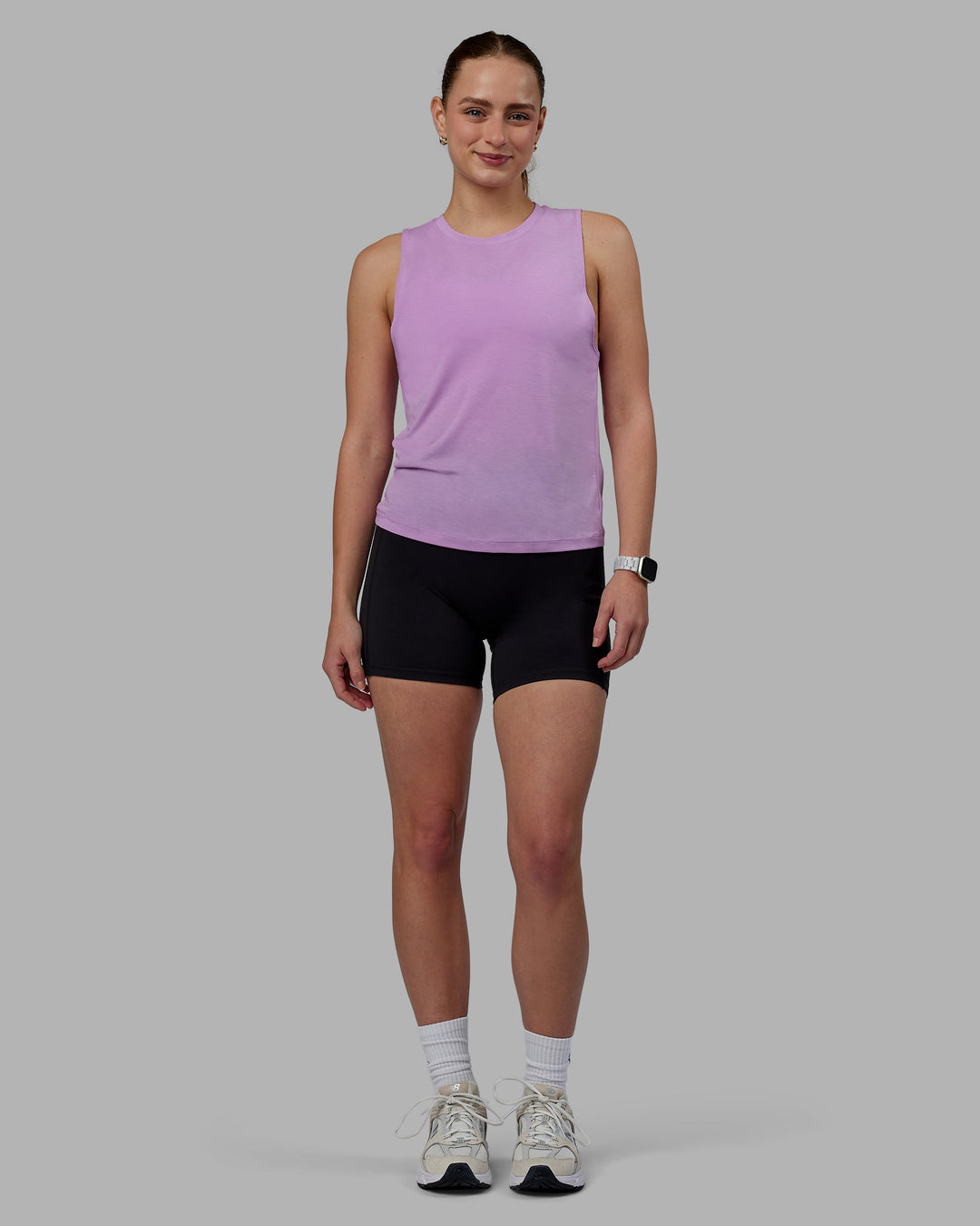 Woman wearing Vital Training Tank - Light Violet