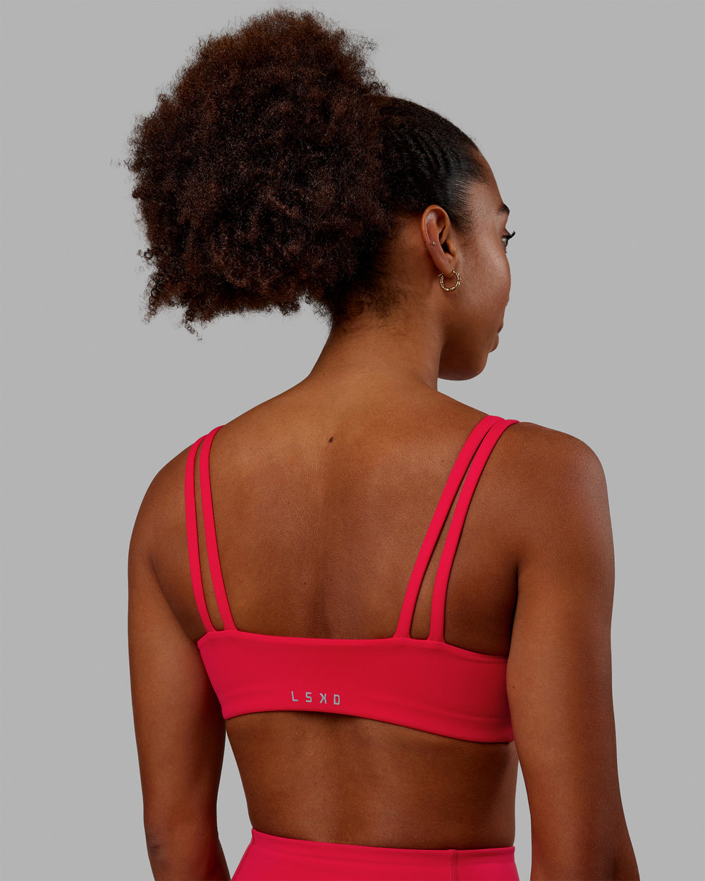 Women Wearing Vogue Sports Bra - Scarlet