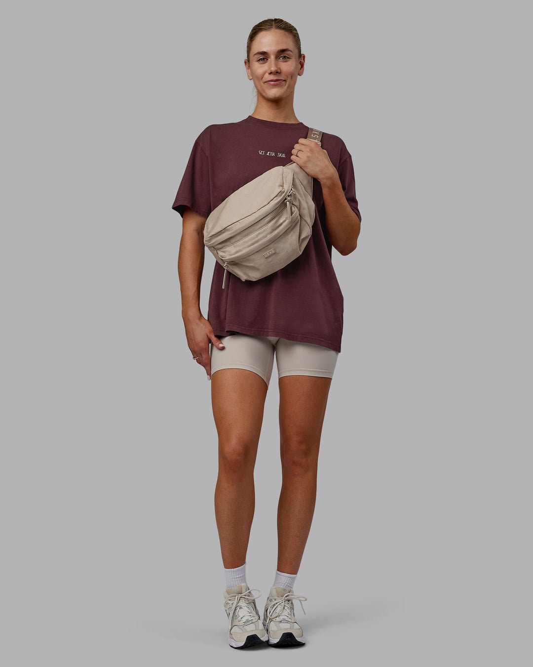 Sara Functional Crossbody Bag - Shale Beige