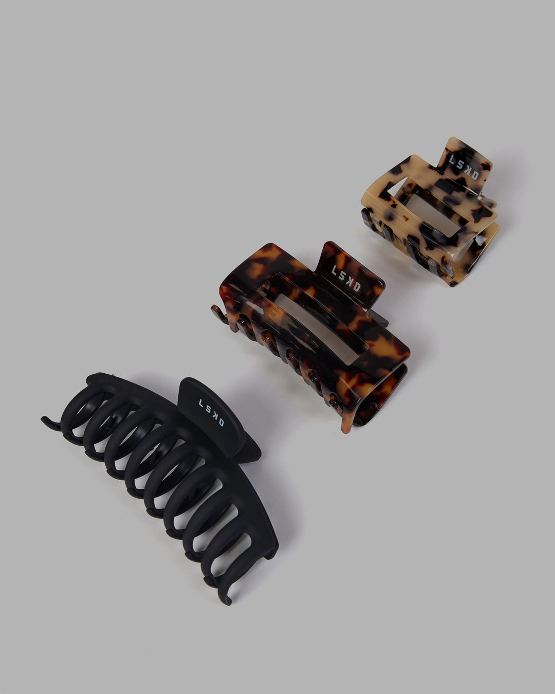 Swift Claw Clip 3 Pack - Black-Tortoise Shell