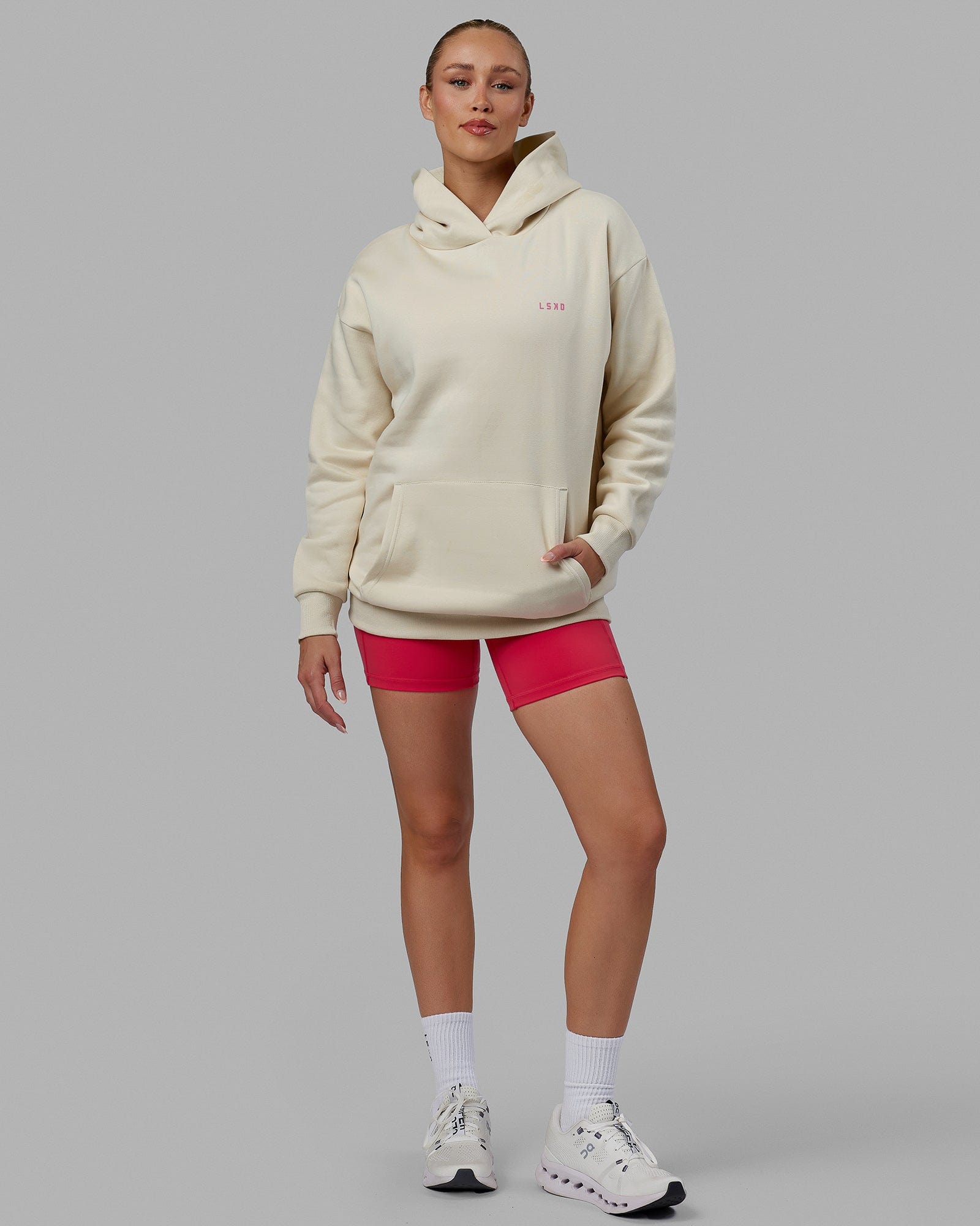 Warm white online hoodie