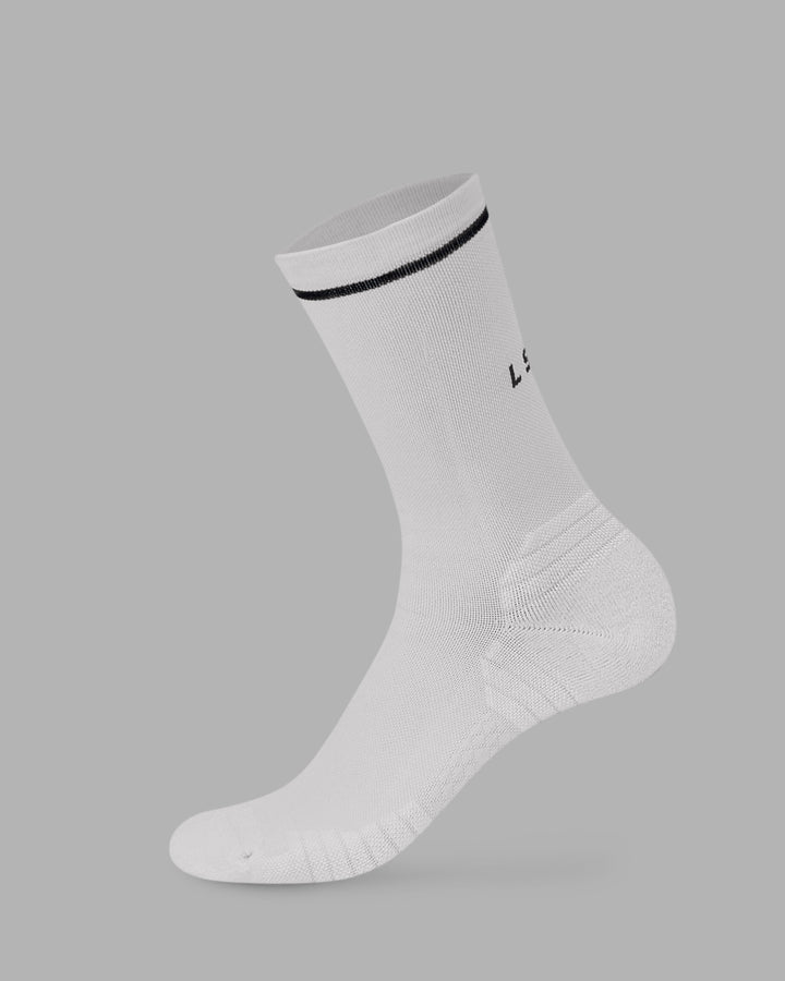 Fast Performance Crew Socks - White
