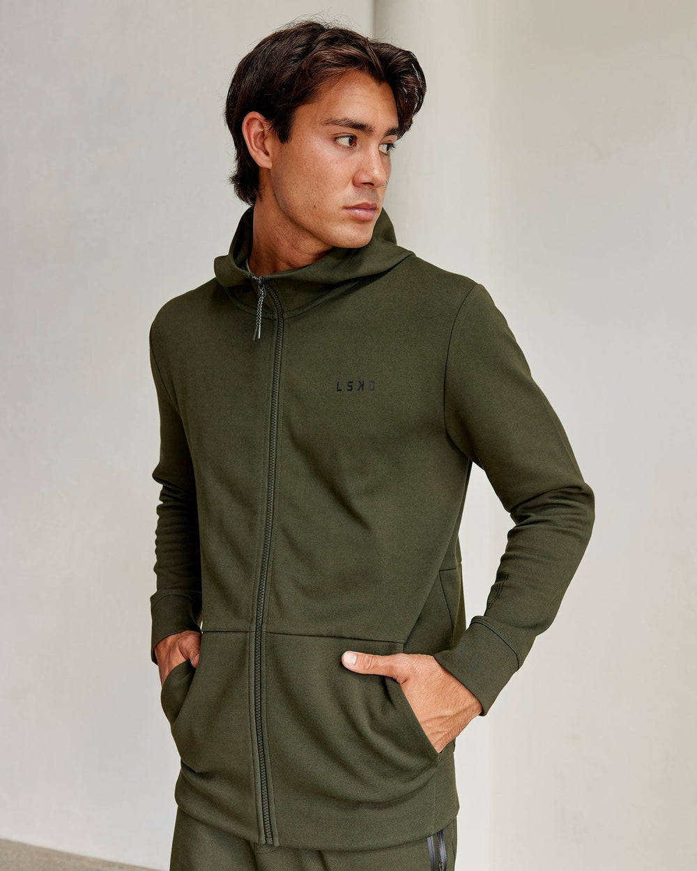 Athlete ForgedFleece Zip Up Hoodie - Forest Night