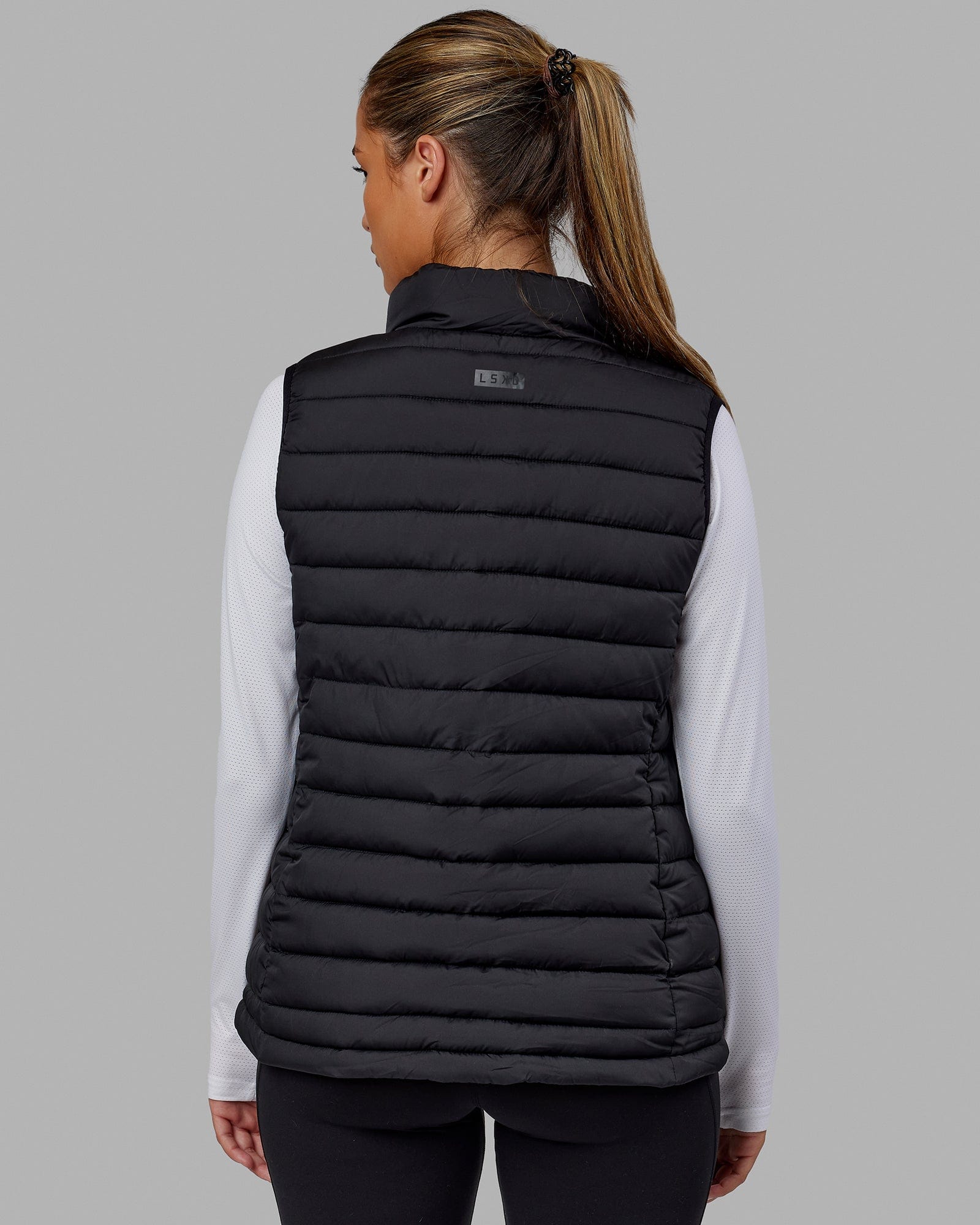 Black down outlet vest