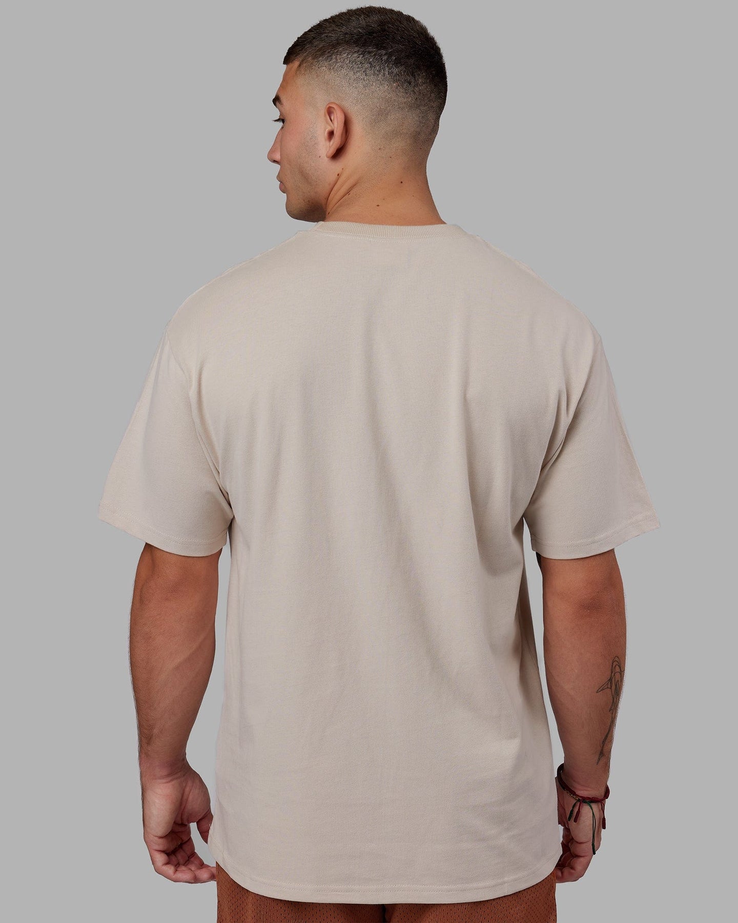 R&D Heavyweight Oversize Tee - Shale Beige | LSKD