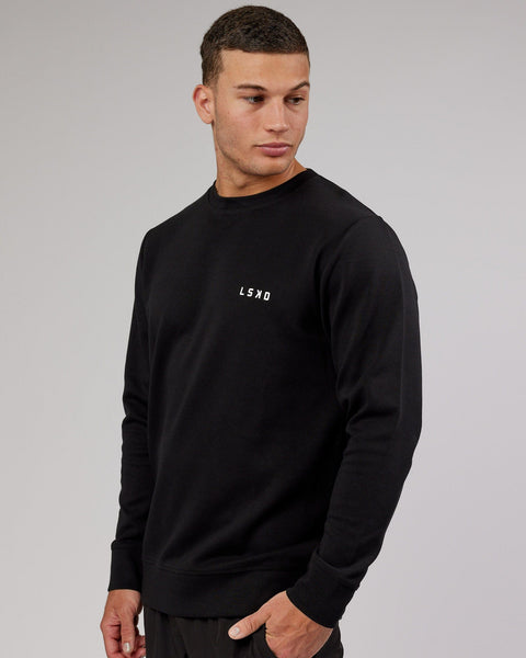 Mens Athlete ForgedFleece Sweater - Black | LSKD