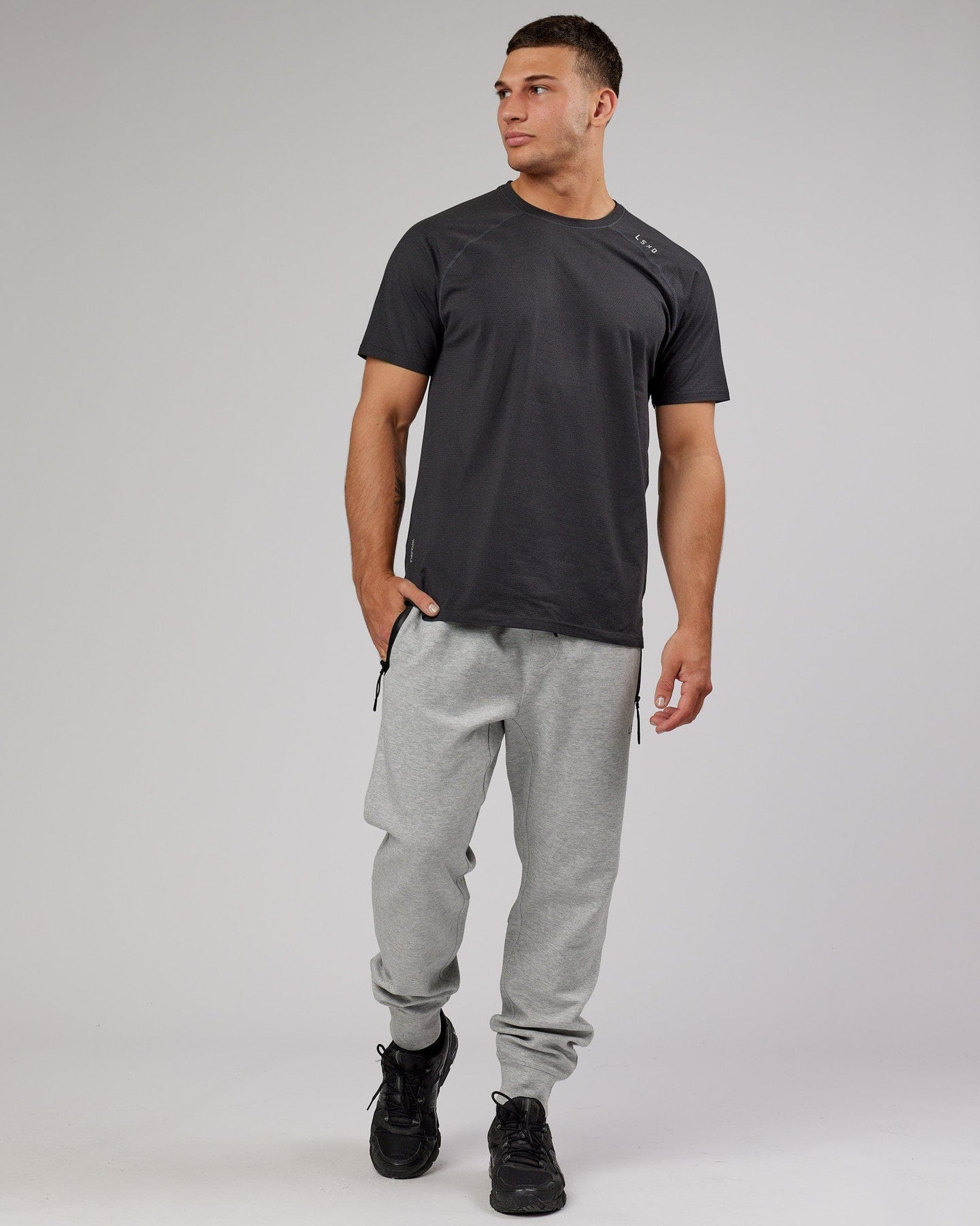 Grey Melange French Terry Lycra Track Pants – Dragon Hill Lifestyle