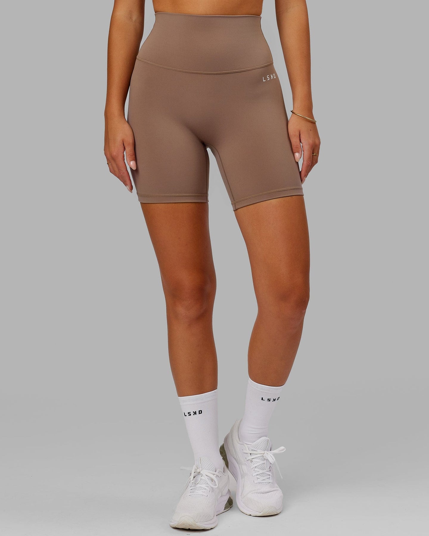 Base 2.0 Mid Short Tights - Deep Taupe