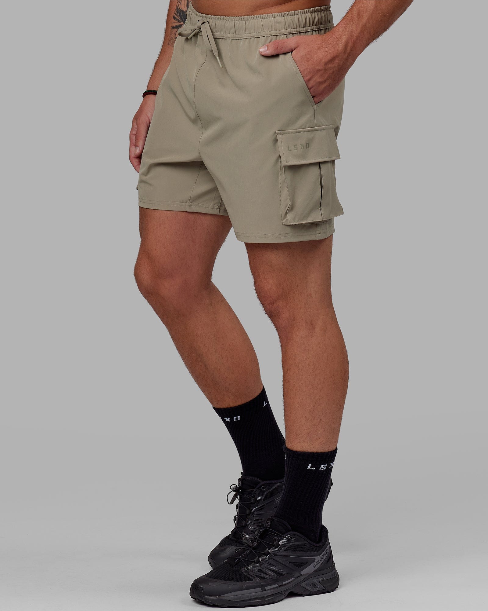 Above the sale knee cargo shorts