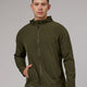 Man wearing Mens Functional Training Jacket - Forest Night