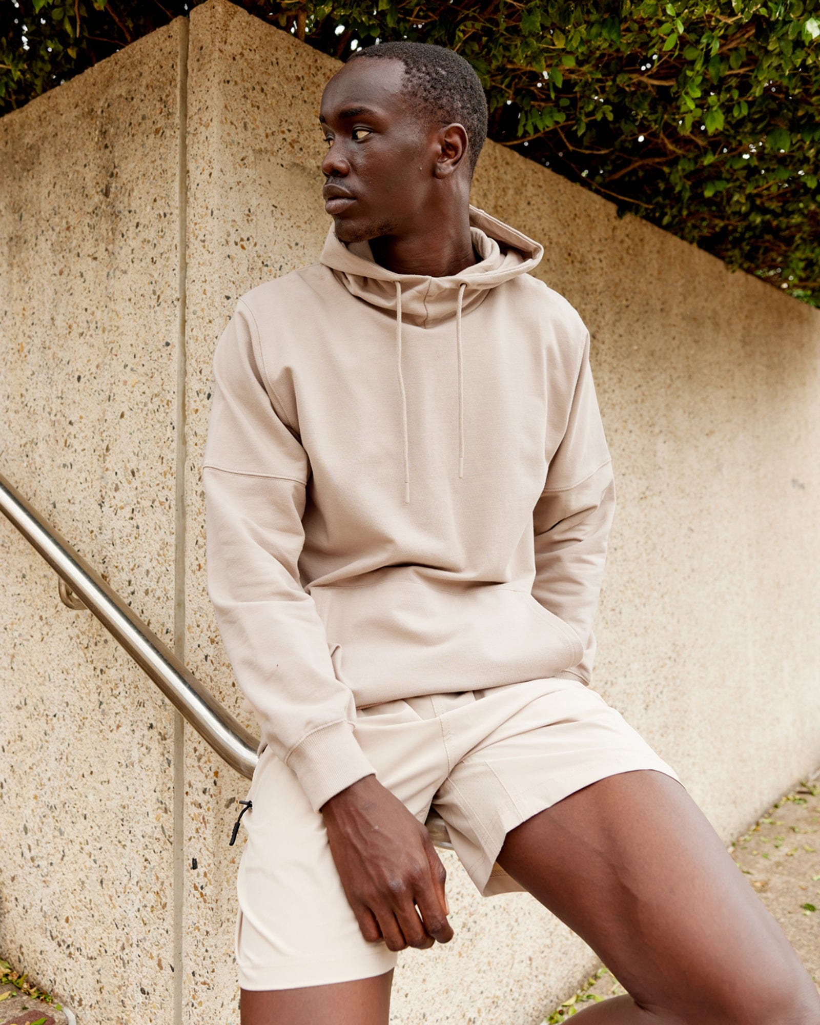 Hoodie taupe cheap